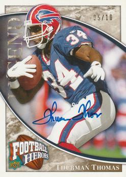 2009 Upper Deck Heroes - Autographs Gold #243 Thurman Thomas Front