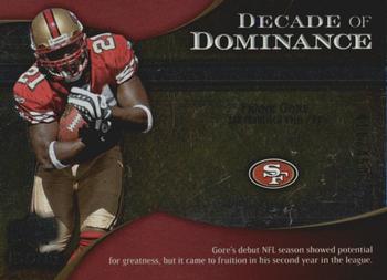 2009 Upper Deck Icons - Decade of Dominance Silver #DD-FG Frank Gore Front
