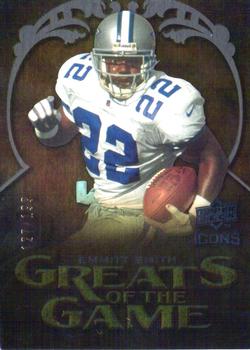 2009 Upper Deck Icons - Greats of the Game Gold 199 #GG-ES Emmitt Smith Front