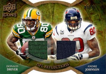 2009 Upper Deck Icons - NFL Reflections Jerseys #RF-DJ Andre Johnson / Donald Driver Front