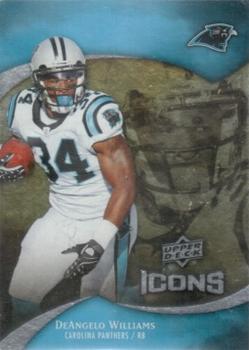 2009 Upper Deck Icons - Rainbow Foil #39 DeAngelo Williams Front