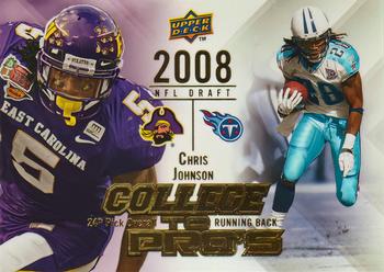 2009 Upper Deck Rookie Exclusives - College to Pros #CTP-CJ Chris Johnson Front