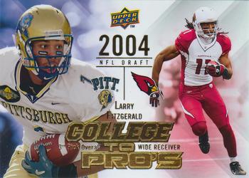 2009 Upper Deck Rookie Exclusives - College to Pros #CTP-LF Larry Fitzgerald Front