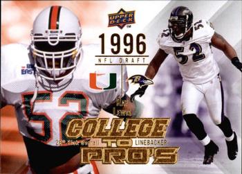 2009 Upper Deck Rookie Exclusives - College to Pros #CTP-RL Ray Lewis Front
