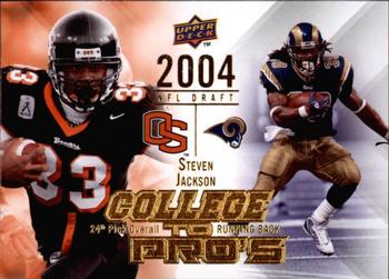 2009 Upper Deck Rookie Exclusives - College to Pros #CTP-SJ Steven Jackson Front