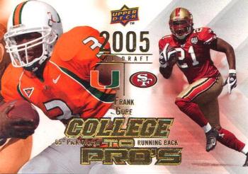 2009 Upper Deck Rookie Exclusives - College to Pros #CTP-FG Frank Gore Front