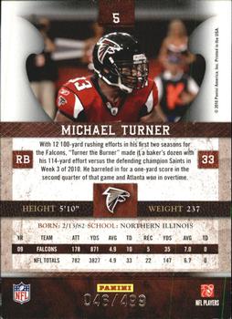 2010 Panini Plates & Patches #5 Michael Turner  Back