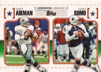 2010 Topps - Gridiron Lineage #GL-AR Troy Aikman / Tony Romo Front