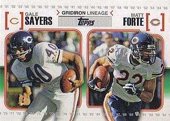 2010 Topps - Gridiron Lineage #GL-SF Gale Sayers / Matt Forte Front