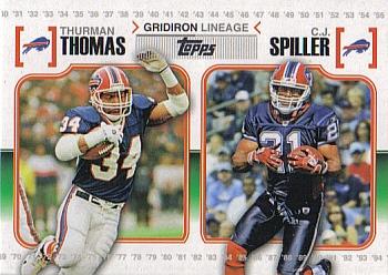 2010 Topps - Gridiron Lineage #GL-TS Thurman Thomas / C.J. Spiller Front