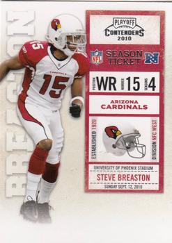 2010 Playoff Contenders #002 Steve Breaston Front