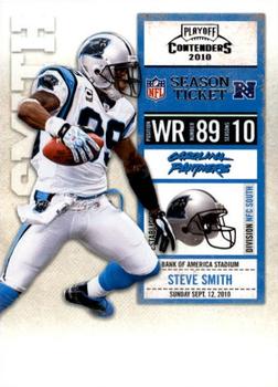 2010 Playoff Contenders #015 Steve Smith Front