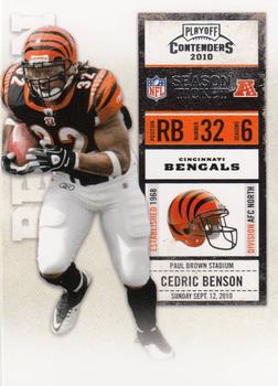 2010 Playoff Contenders #020 Cedric Benson Front