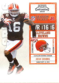 2010 Playoff Contenders #023 Josh Cribbs Front
