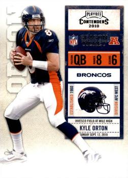 2010 Playoff Contenders #030 Kyle Orton Front