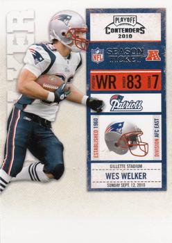 2010 Playoff Contenders #059 Wes Welker Front