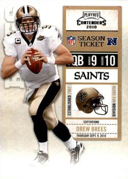 2010 Playoff Contenders #060 Drew Brees Front
