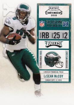 2010 Playoff Contenders #074 LeSean McCoy Front