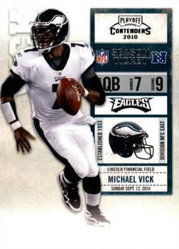 2010 Playoff Contenders #075 Michael Vick Front