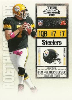 2010 Playoff Contenders #076 Ben Roethlisberger Front