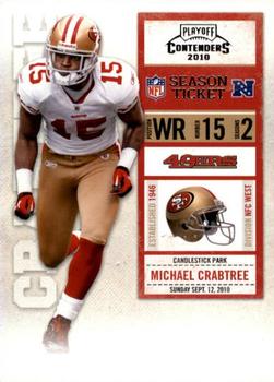 2010 Playoff Contenders #084 Michael Crabtree Front