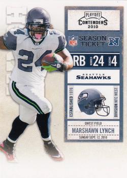 2010 Playoff Contenders #087 Marshawn Lynch Front
