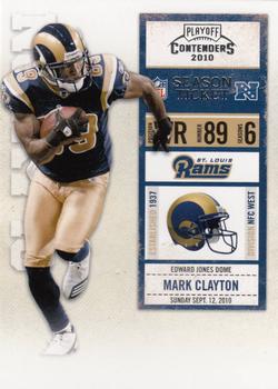 2010 Playoff Contenders #090 Mark Clayton Front