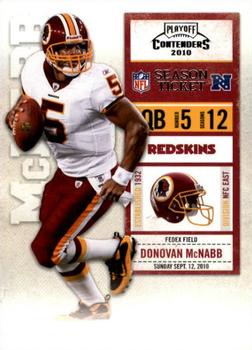 2010 Playoff Contenders #099 Donovan McNabb Front