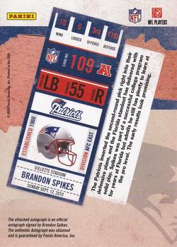 2010 Playoff Contenders #109 Brandon Spikes Back
