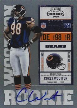 2010 Playoff Contenders #118 Corey Wootton Front