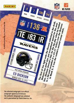 2010 Playoff Contenders #136 Ed Dickson Back