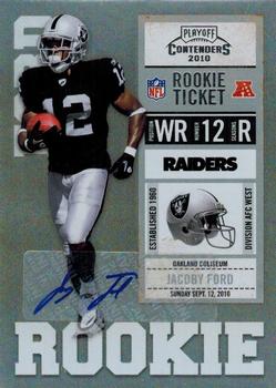 2010 Playoff Contenders #141 Jacoby Ford Front