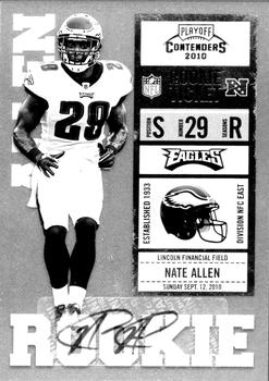 2010 Playoff Contenders #174 Nate Allen Front