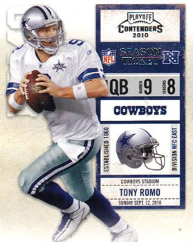 2010 Playoff Contenders #027 Tony Romo Front