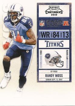 2010 Playoff Contenders #055 Randy Moss Front
