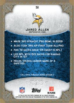 2010 Topps Five Star #51 Jared Allen Back