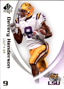 2010 SP Authentic #29 Devery Henderson Front