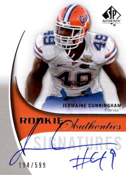 2010 SP Authentic #146 Jermaine Cunningham Front