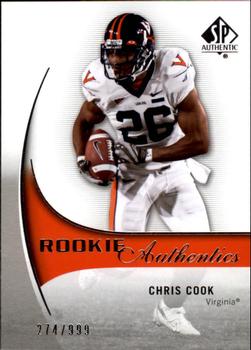 2010 SP Authentic #196 Chris Cook Front