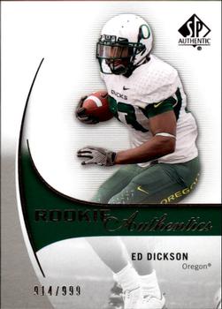 2010 SP Authentic #202 Ed Dickson Front