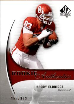 2010 SP Authentic #207 Brody Eldridge Front