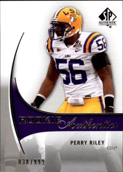 2010 SP Authentic #213 Perry Riley Front