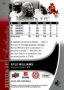 2010 SP Authentic #226 Kyle Williams Back