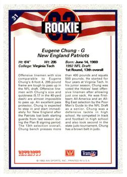1992 All World #31 Eugene Chung Back