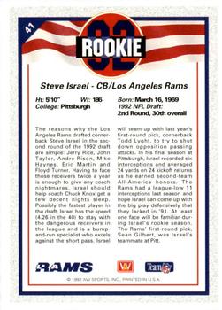 1992 All World #41 Steve Israel Back