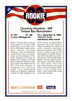 1992 All World #48 Courtney Hawkins Back