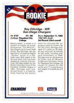 1992 All World #51 Ray Ethridge Back