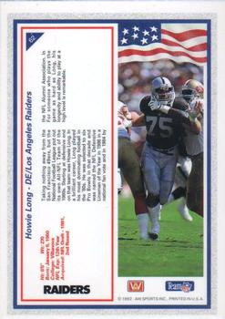 1992 All World #62 Howie Long Back