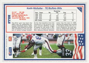 1992 All World #251 Keith McKeller Back