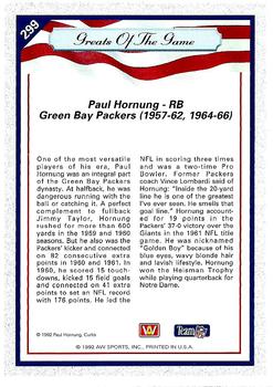 1992 All World #299 Paul Hornung Back